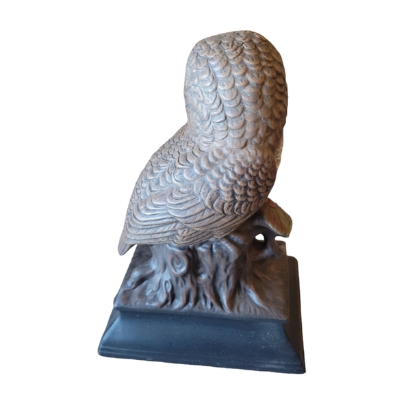 Vintage Ceramic Owls Set of 2 Evergreen Ceramics 1978 Retro Home  Decor Brown 9" - Picture 4 of 11